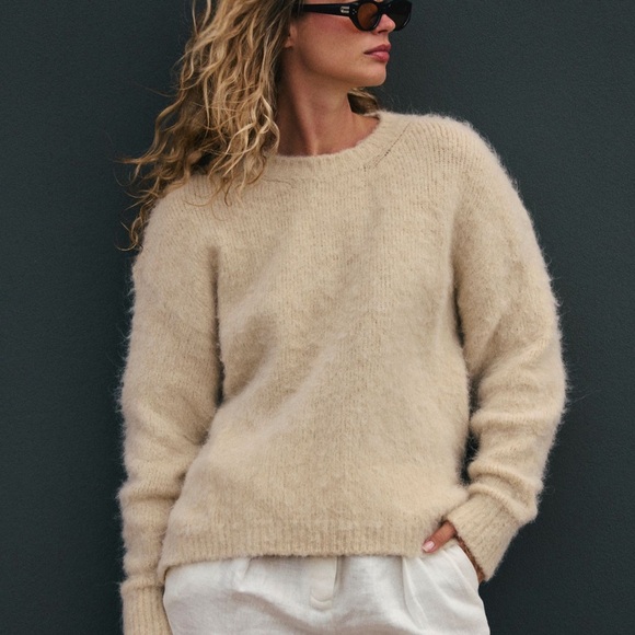 NEW-Free People Carly Sweater -Alpaca/Wool Blend see pics for details - Picture 1 of 7